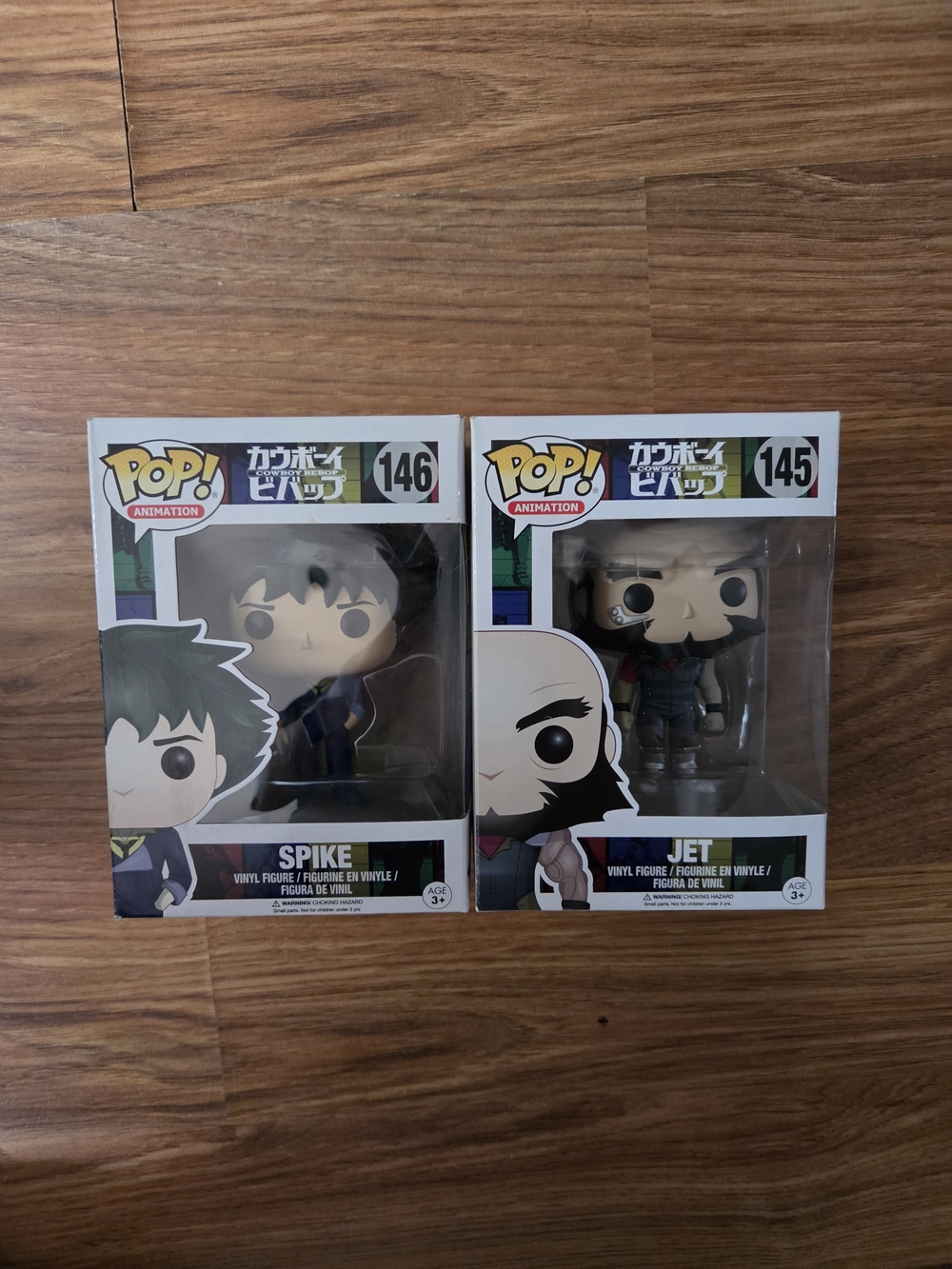 Funko Pop! Cowboy Bebop - Spike #146 & Jet #145 Vaulted Vinyl Figures Set